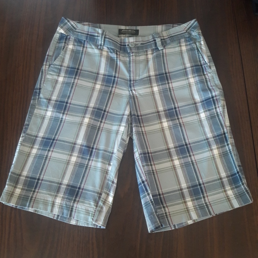 Eddie Bauer plaid shorts